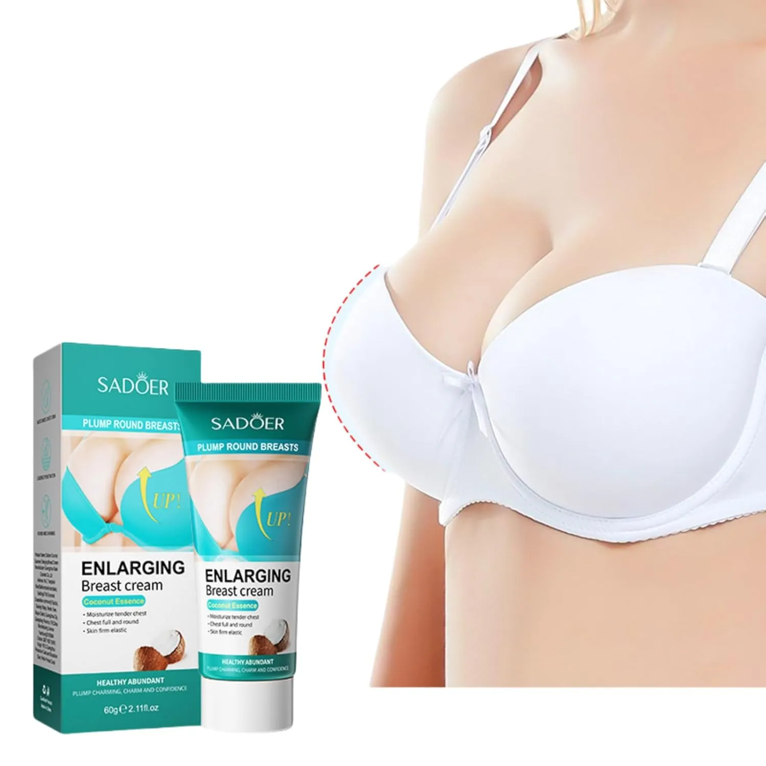 3 Pack For SADOER Moisturizing Coconut Cream, 2.1 OZ