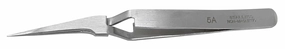 5" Stainless Steel Anti-Magnetic Straight Pointed Cross-Locking Tweezers