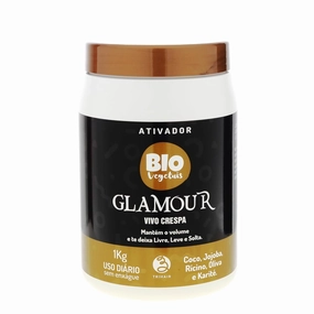 Activador de Cachos Glamour Vivo Crespa Biovegetais - Curl Activator for Curly Hair, Frizz Control, Vegan, Paraben-Free 1000gr (35.27 Oz)