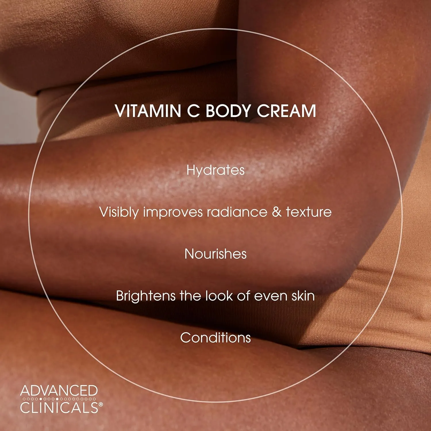 Advanced Clinicals Brightening Vitamin C Body Cream   Potent Vitamin C Face Moisturizer Gel Cream 2pc Skincare Set For Women & Men To Diminish Appearance Of Dark Spots, Wrinkles, & Dry Skin, 2pc Set
