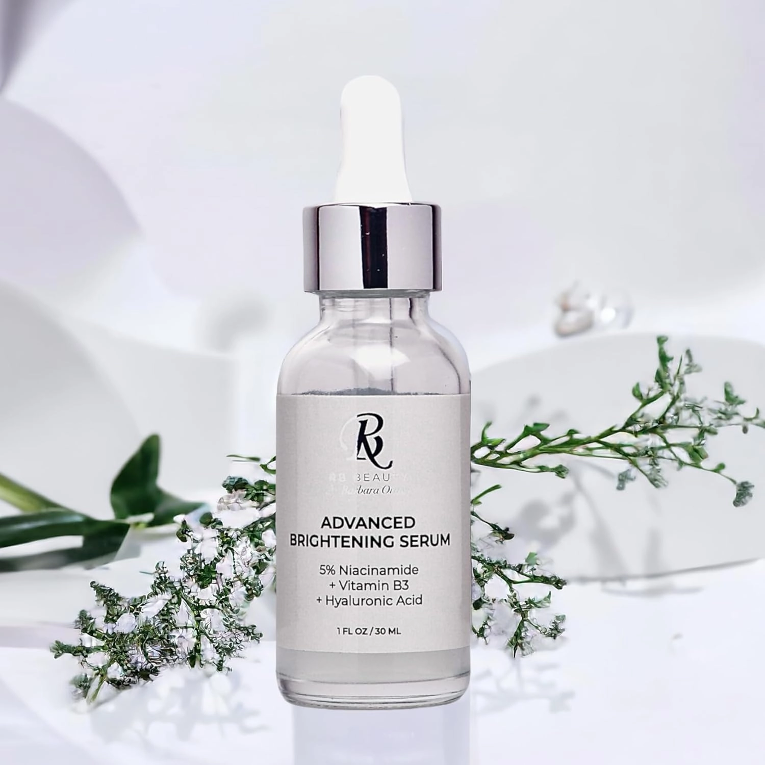 Advanced Brightening Serum - Niacinamide - Vitamin B3, Multi-Action Face Serum to Hydrate and Improve Skin Complexion, Minimize Large Pores. 2 bottles of 1oz each
