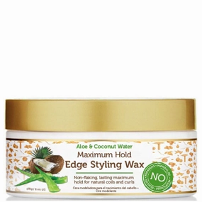 African Pride Moisture Miracle Aloe & Coconut Water Maximum Hold Edge Styling Wax 6oz