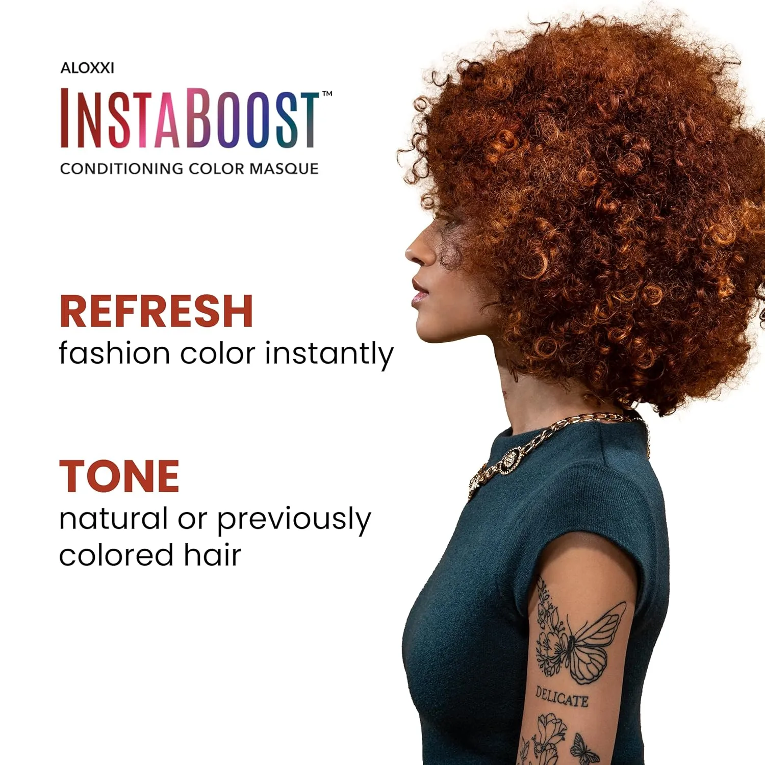 ALOXXI InstaBoost Color Depositing Mask - Temporary Hair Tint for Deep Conditioning, Gluten-free, 6.8 fl. oz.