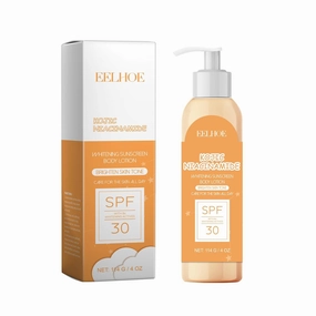 AMALIA Whitening Sunscreen Body Lotion with SPF 30, Sunscreen Spray,Sunblock,Skin Brightening and UV Protection, 4OZ