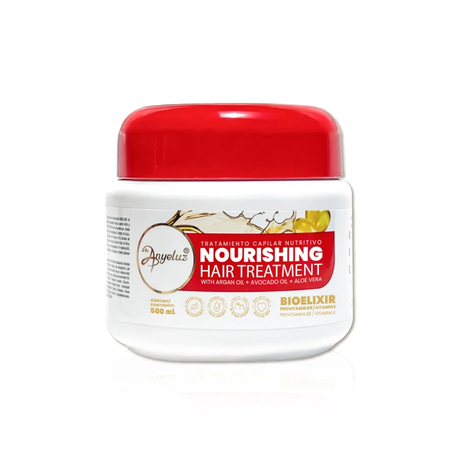 Anyeluz Nourishing Hair Mask Combats Dryness and Provides Shine, Infused withPro-Vitamin B5 and Organic Blend that Revitalizes Damaged Hair