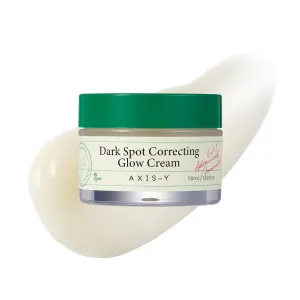 AXIS-Y Dark Spot Correcting Glow Cream - Brightening & Hydrating Moisturizer Face Cream with 2% Alpha-Arbutin, 5% Niacinamide & Ceramide - Vegan Korean Skin Care for All Skin Types - 1.69 fl. oz.