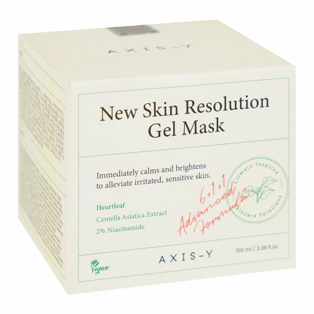 AXIS-Y New Skin Resolution Gel Mask with Mugwort & Niacinamide, Spot Treatment, Brightening, 100ml