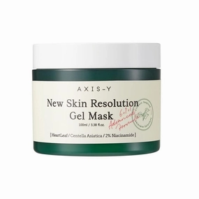AXIS-Y New Skin Resolution Gel Mask with Mugwort & Niacinamide, Spot Treatment, Brightening, 100ml