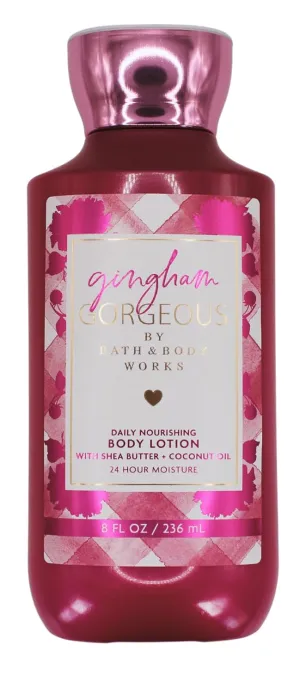 Bath & Body Daily Nourishing Body Lotion with Shea Butter, (8 Fl Oz) (Full Size, Gingham Gorgeous)