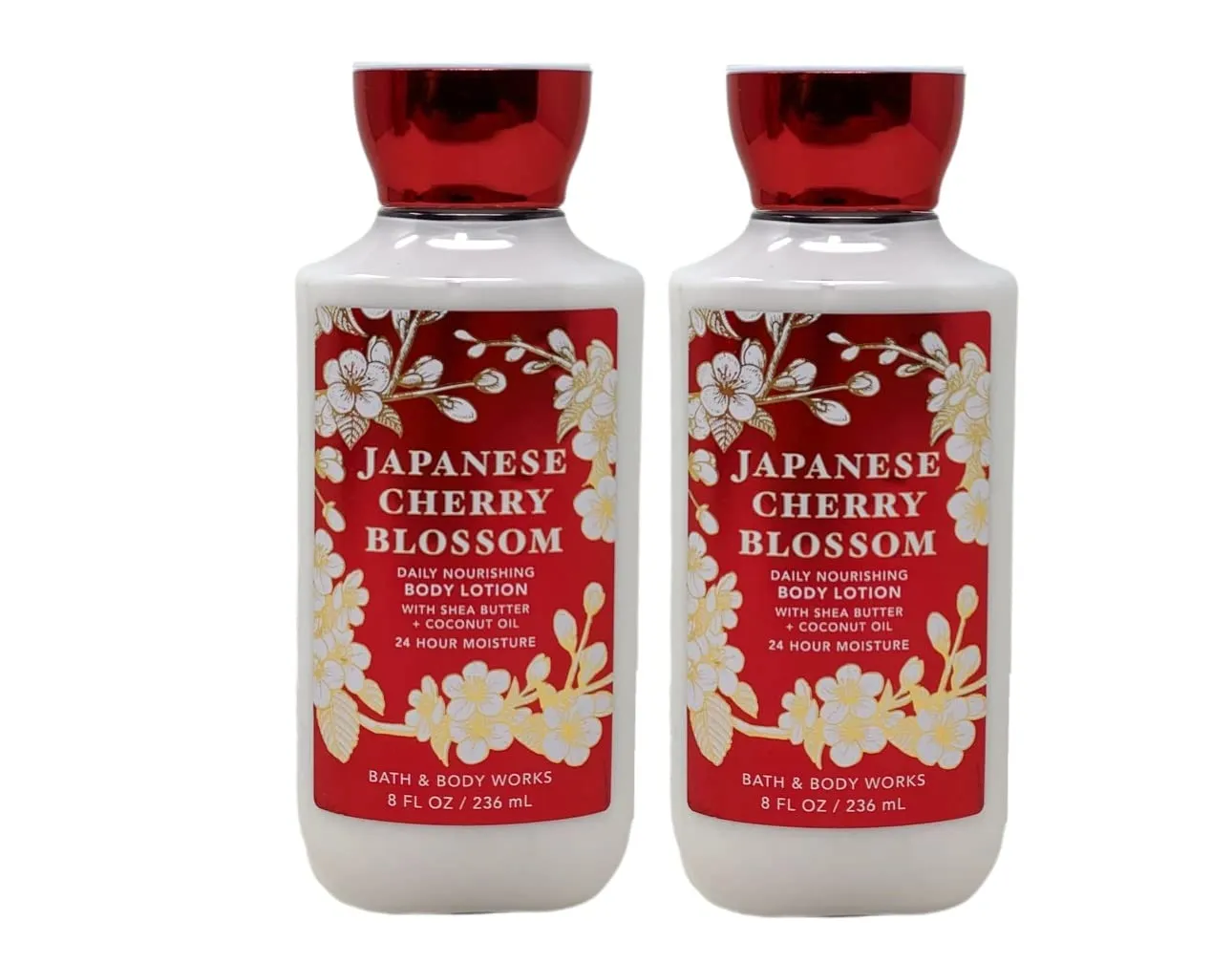 Bath & Body Works Japanese Cherry Blossom Body Lotion Shea Butter   Vitamin E 8.0 Oz (Pack of 2)