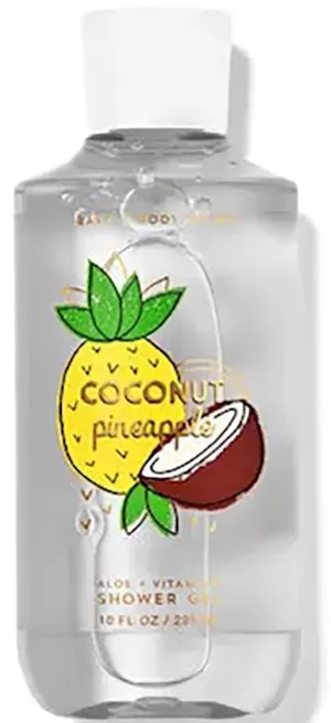 Bath & Body Works Signature Collection Shower Gel For Women 10 Fl Oz (Coconut Pineapple)