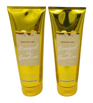 Bath & Body Works Ultimate Hydration Body Cream For Women 8 Fl Oz 2- (Wrap In Sunshine)