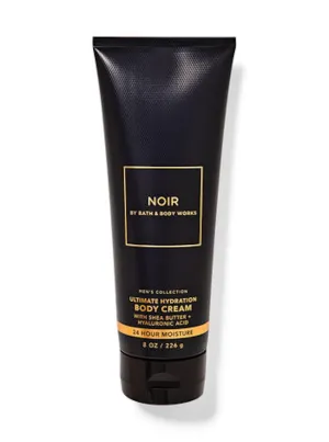 Bath and Body Works Hyaluronic Acid Body Cream For Men 8 Ounce (8 Fl Oz (Pack of 1), Noir)