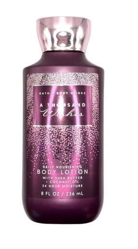 Bath & Body Daily Nourishing Body Lotion with Shea Butter, (8 Fl Oz) (Full Size, A Thousand Wishes)