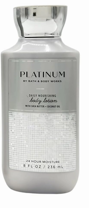 Bath & Body Daily Nourishing Body Lotion with Shea Butter, (8 Fl Oz) (Full Size, Platinum)