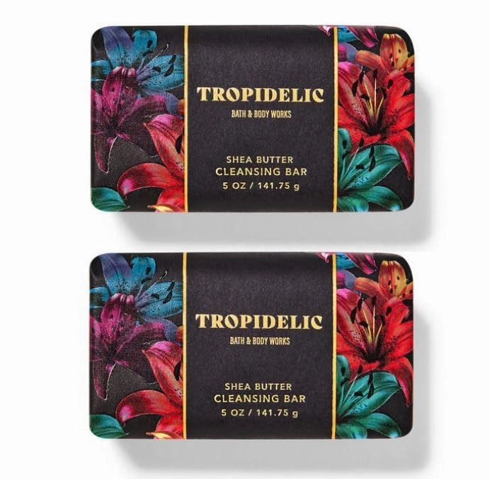 Bath and Body Tropidelic Cleansing Bar Soap | Pack of 2 (5oz each)