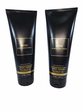 Bath and Body Works Hyaluronic Acid Body Cream For Men 8 Ounce Pack Of 2 (8 Fl Oz (Pack of 2), Noir)