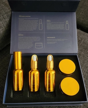 Beard Kit for Black Men: Beard Care Kit w/Balm, Oil & Vitamin Spray, All-Natural INgredients for Men Grooming and Care, Ideal Fathers Day Birthday & Valentines Day Gifts for Him