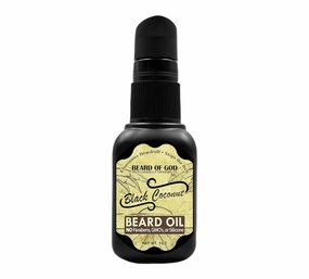 Beard of God Black Coconut - 1 oz. Nourishing Beard Oil - Natural, Organic & Handcrafted in USA