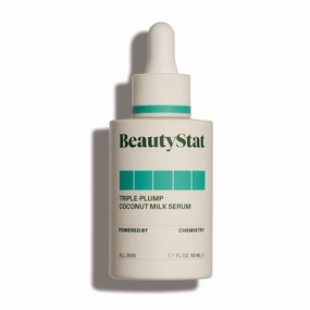 BeautyStat Triple-Plump Coconut Milk Serum - Moisturize, Plump, & Revitalize with Hyaluronic Acid, Polyglutamic Acid, Microsilver, & Coconut Complex (30 ml / 1 fl oz)