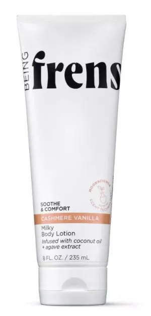 Being Frenshe Cashmere Vanilla Body Lotion, Coconut Oil for Dry Skin, 8 fl oz