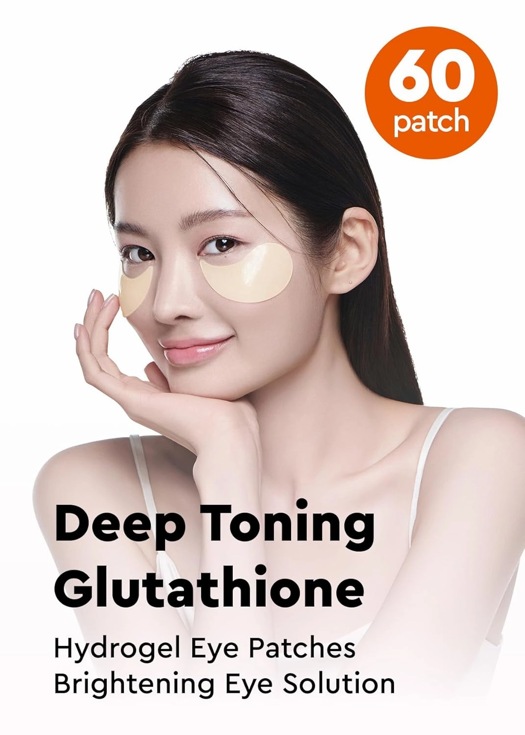 Bewants Hydrogel Eye Patches with Deep Toning Glutathione | 60 Patches | Under Eye Masks for Brightening and Radiance | Caffeine & Niacinamide patches | Korean Skincare