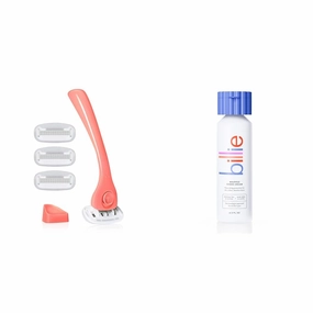 Billie Razors for Women Shave Kit with 4 x 5-Blade Razor Refills   Magnetic Holder   Whipped Shave Cream - Lavender & Bergamot Scent - 6.5 fl oz