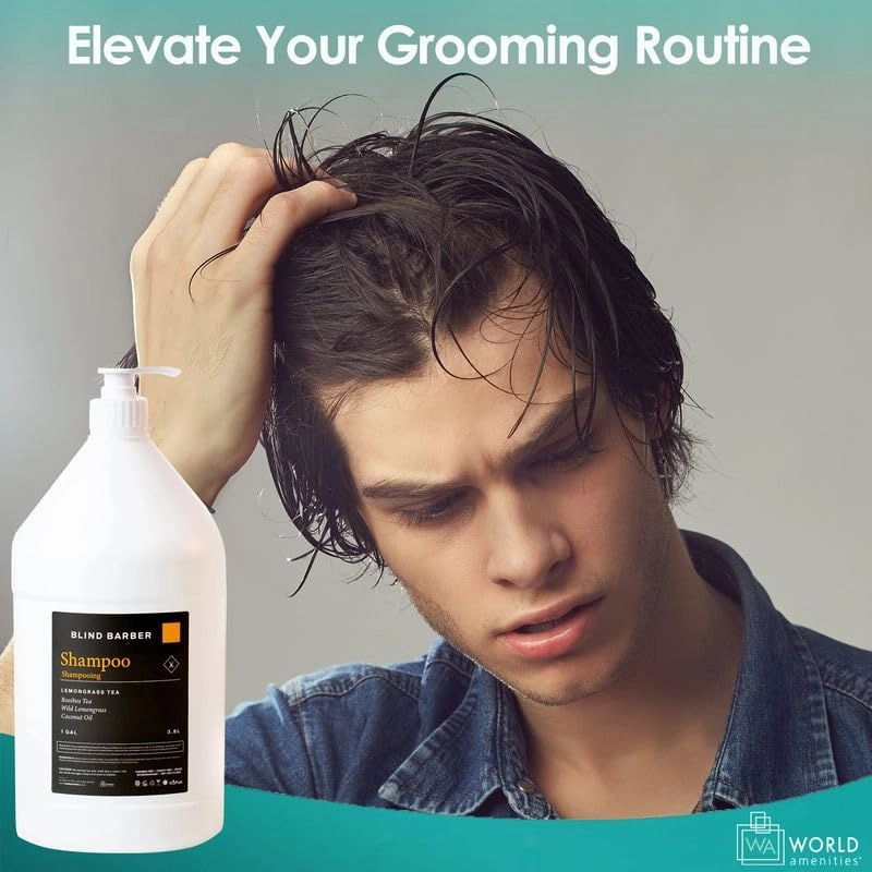 Blind Barber Hair Shampoo - Rooibos Tea Fragrance Moisturizing Shampoo with Invigorates Senses