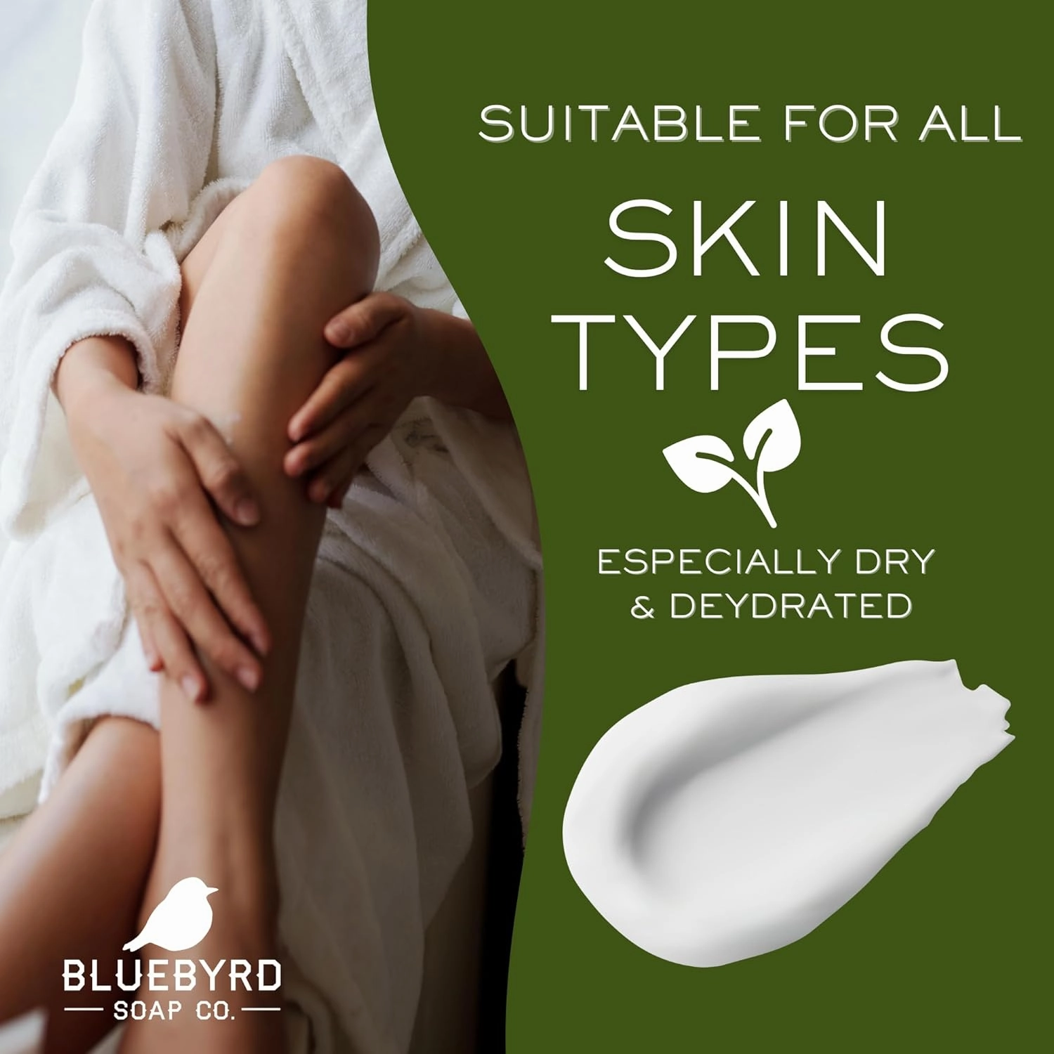 BLUEBYRD Glowwhip Body Butter | Indulgent Moisture for Glowing, Radiant Skin | Moisturizing 8oz Jar (Tobacco)