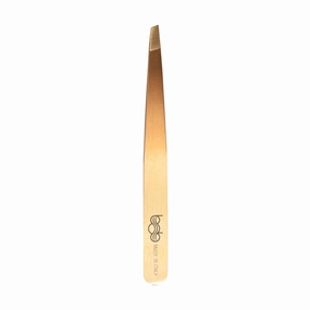 Bob Premium Tweezers Slant Gold - Made in Italy