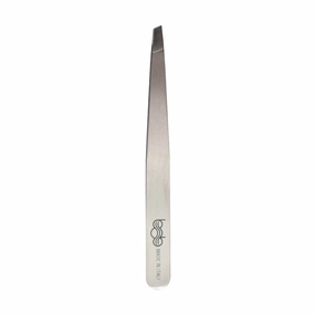 Bob Premium Tweezers Slant Silver - Made in Italy