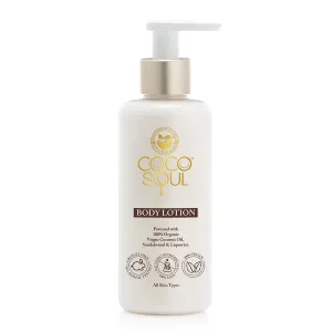 Body Lotion with Coconut | Sandalwood & Ayurveda | Paraben, Silicones & Mineral Oil Free | 100% Vegan | 200 ml