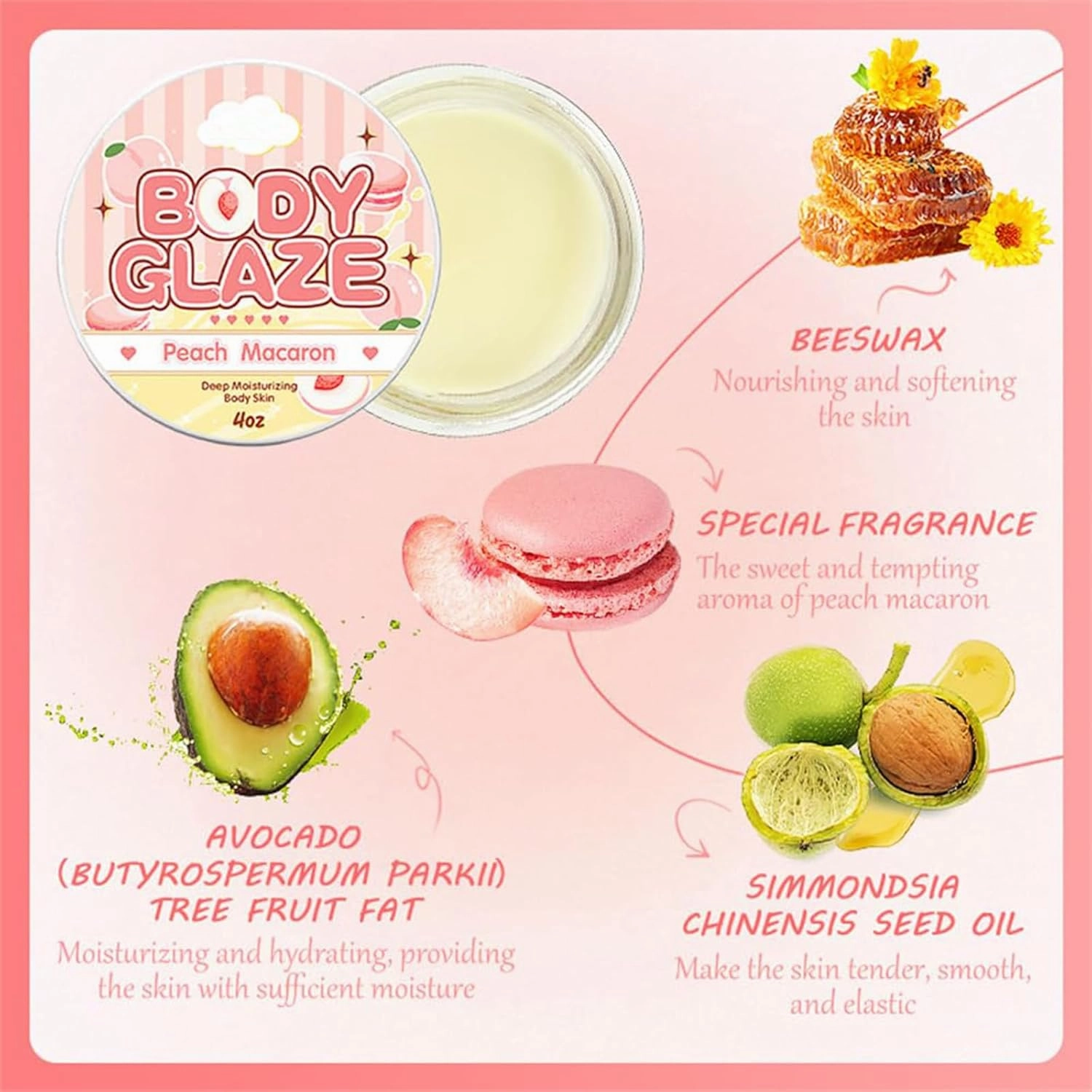 Body Glaze Body Butter Donut, Body Glaze Donut, Body Drops Body Oil, Scent From Heaven, Moisturizer Set For Women Skin, Leaves Skin Soft And Radiant Without Being Greasy, For Dry Skin (Coconut)