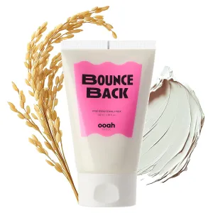 BOUNCE BACK Brightening Rice Face Mask | Korean Skincare for Radiance & Elasticity | Hydrating & Firming with Niacinamide & Glutathione | 120ml 4.05fl.oz