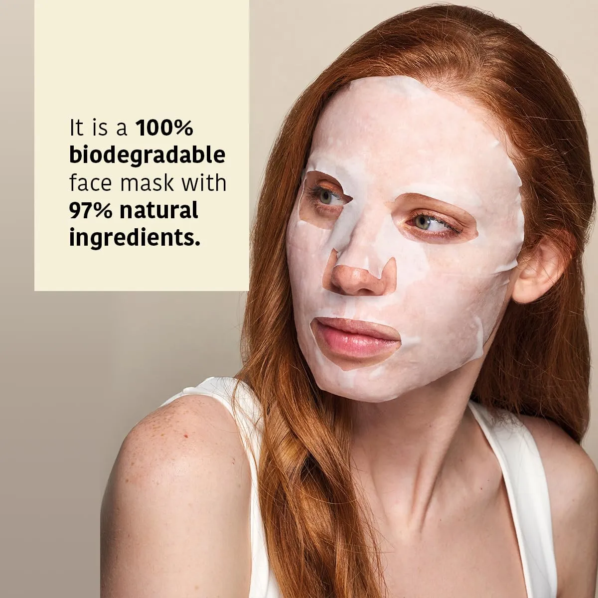 Brightening & Hydrating Face Mask with Pure Vitamin C and Hyaluronic Acid (Pack of 5) | Illuminates & Hydrates | Instant Results in 15 Minutes | 100% Biodegradable