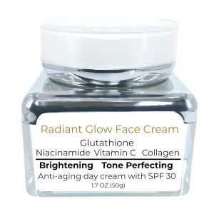 Brightening Face Cream - with Niacinamide, Collagen, Glutathione & Vitamin C | Reduces Fine Lines and Wrinkles 50g/1.7 OZ.