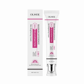 Brightening Face Cream with Vitamin C, Niacinamide & Hyaluronic Acid – Intense Hydration, Evens Skin Tone, Reduces Dark Spots, Antioxidant Protection – Glowing Radiance for All Skin Types, 1 oz