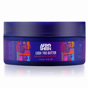 Butter, Lush 'Fro Butter. Contains Shea Butter and Coconut oil to nourish & hydrate hair, scalp and beards. 4 Oz.