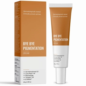 Bye Bye Pigmentation Cream || Anti Pigmentation Cream for Women/Men with Niacinamide, B-White, Lime Pearl, OA Hidroxitirosol LD & Tyrostat - 30G (Buy 2 Quantity Get 1 Quantity Free)
