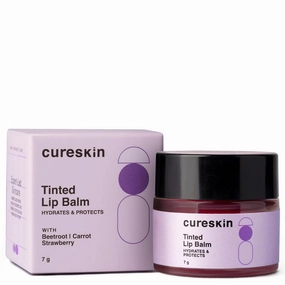 C'URE-SKIN Tinted Lip blam | Protects For Lip Tint With Beetroot,Carrot & Strawberry | Lip Lightening Balm For Dark Lips | Lip Balm For Women And Men