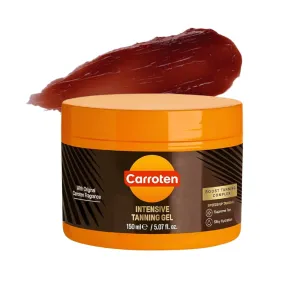 Carroten Intensive Tanning Gel | Browning & Bronzing Tan Accelerator | Water-Resistant with Carrot and Coconut Oil | Vitamin A & E For Moisture & Hydration | Made in Greece | 5 Fl Oz