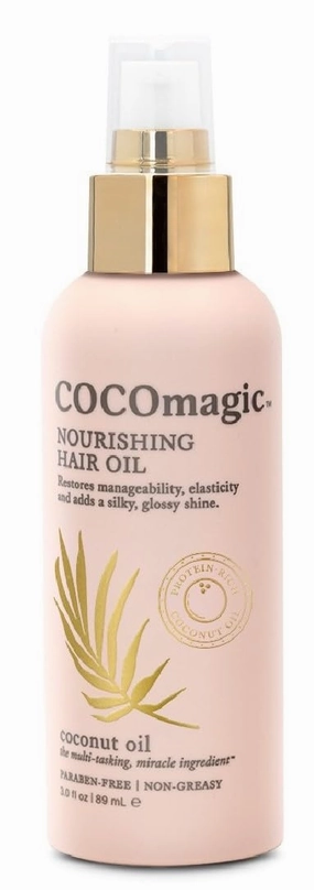 Cocomagic Nourishing Hair Oil – Restores Manageability, Elasticity & Adds Silky Shine | Hydrates, Strengthens & Smooths Frizz | Paraben-Free, Cruelty-Free, Made in USA (10 Fl Oz)