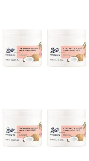 Coconut and Almond Treatment Mask 13.52 Fl Oz. (Pack of 4)