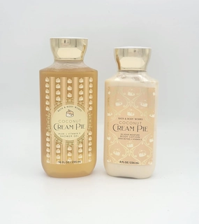 Coconut Cream Pie -Bath and Body 2 pc- Budle Shower Gel, 10 fl oz and Body Lotion, 8 fl oz