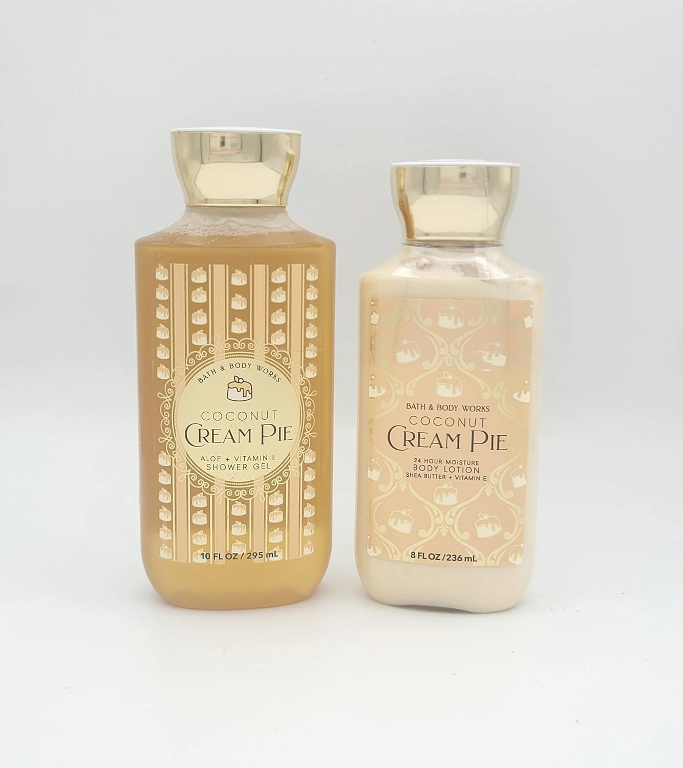Coconut Cream Pie -Bath and Body 2 pc- Budle Shower Gel, 10 fl oz and Body Lotion, 8 fl oz