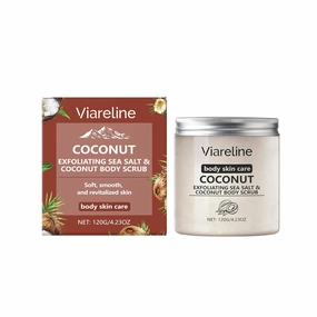 Coconut-Scented Sea Salt Body Scrub: a Gentle, Moisturising Scrub That Exfoliates and Smooths The Skin.Moisturizing and Exfoliating Body, Face, Hand, Foot Scrub
