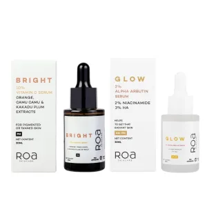 Collagen Boosting two serums combo for Enhanced Cell Renewal and youthful glow | Enhanced Cell Renewal with Vitamin C, Glycolic and Salicylic face serums | 100 ML each