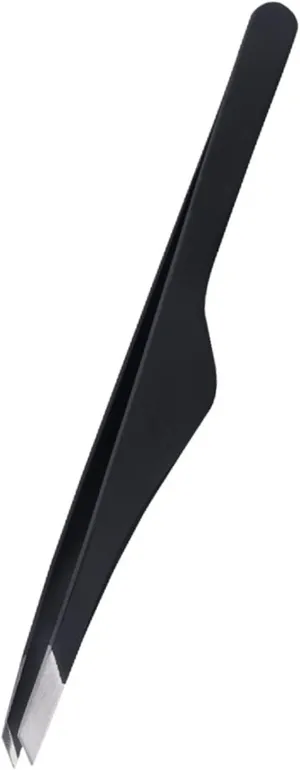 Craft Tweezers Precision Professional Stainless Steel Slant Tip Hair Removal Eyebrow Tweezers Makeup Useful Hand Tool Tweezers for Crafting