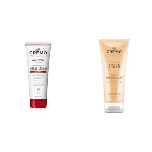 Cremo Barber Grade Original and Coconut Mango Moisturizing Shave Creams, 6 Fl Oz Each