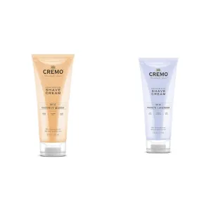 Cremo Coconut Mango and French Lavender Moisturizing Shave Creams, Astonishingly Superior Ultra-Slick Shaving Cream for Women Fights Nicks, Cuts and Razor Burn, 2 x 6 Fl Oz